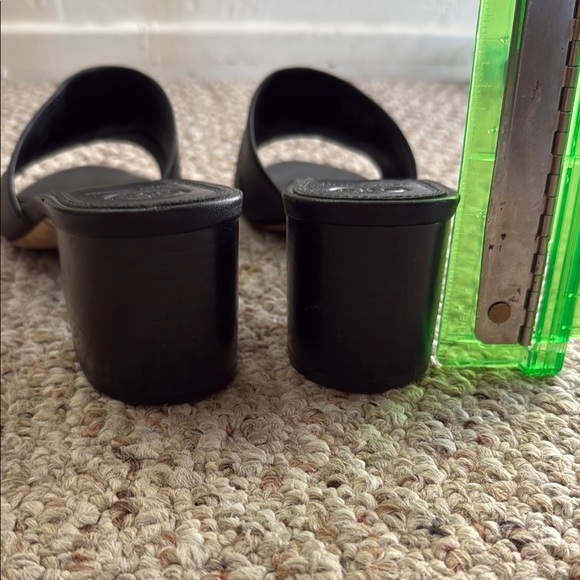 Tory Burch Black Mules with Gold Accent - Picture 6 of 6